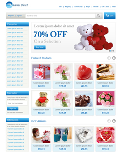 Portfolio of Flat Website Design